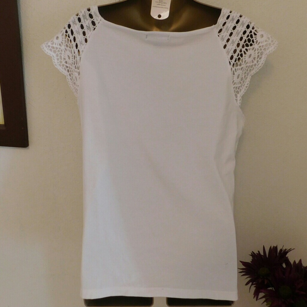Ralph Lauren white top blouse sleeveless - Picture 2 of 4